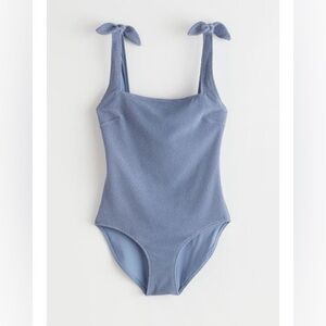& Other Stories light blue swimsuit